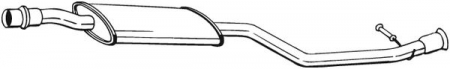 Toba esapament mijloc potrivit CITROEN XSARA PICASSO 1.8 2000-2005 [1]