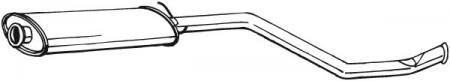 Toba esapament - Toba esapament mijloc CITROEN XSARA, ZX; PEUGEOT 306 2.0 intre 1992-2005