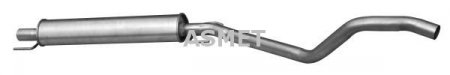 Toba esapament - Toba esapament mijloc cu catalizator OPEL ASTRA H 1.9D intre 2004-2010