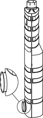 Toba esapament Mijloc EURO 3 potrivit VOLVO FH, FH12, FH16, FM, FM10, FM12, FM7, FM9 D10A320-D9B380 08.93- [1]