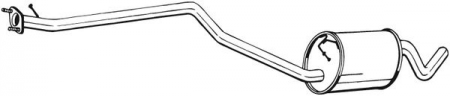 Toba esapament - Toba esapament mijloc FORD TOURNEO CONNECT, TRANSIT CONNECT 1.8D intre 2002-2013