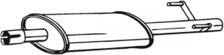 Toba esapament mijloc MERCEDES SPRINTER 2-T (901, 902), SPRINTER 3-T (903), SPRINTER 4-T (904) 2.1D/2.7D intre 2000-2006 [1]