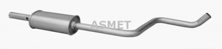 Toba esapament mijloc potrivit MITSUBISHI COLT VI; SMART FORFOUR 1.1/1.3 01.04-06.12 [1]