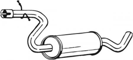 Sistem evacuare - Toba esapament mijloc potrivit VW GOLF PLUS V, GOLF V 1.4 10.03-11.06