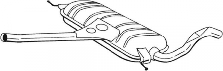 Toba esapament mijloc potrivit VW PASSAT B5, PASSAT B5.5 1.8-2.0D 1996-2005 [1]