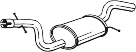 Toba esapament - Toba esapament mijloc SKODA OCTAVIA II; VW JETTA III 2.0 intre 2004-2010