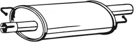 Toba esapament mijloc VW MULTIVAN V, MULTIVAN VI, TRANSPORTER / CARAVELLE VI, TRANSPORTER V, TRANSPORTER VI 2.0D/2.5D dupa 2003 [1]