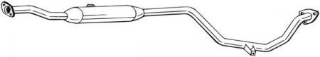 Toba esapamet intermediara MITSUBISHI COLT V (CJ_, CP_) Producator BOSAL 285-275 [2]