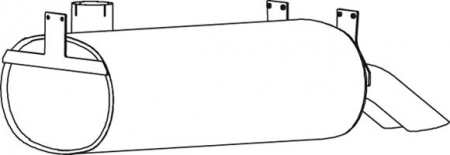 Toba finala esapament (EURO 3) potrivit MERCEDES TRAVEGO (O 580); SETRA 300, 400 OM442.980-OM542.966 09.91- [1]