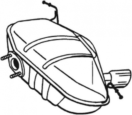 Toba finala esapament potrivit BMW 1 (E87) 1.6/2.0 06.04-06.11 [1]