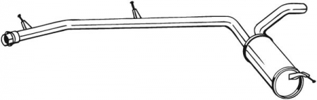 Toba finala esapament potrivit CITROEN JUMPY; FIAT SCUDO; PEUGEOT EXPERT, EXPERT TEPEE 2.0D 01.07- [1]