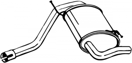 Sistem evacuare - Toba finala esapament potrivit DACIA DUSTER 1.5D 10.10-01.18