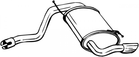 Sistem evacuare - Toba finala esapament potrivit DACIA DUSTER, DUSTER/SUV 1.5D/1.6 06.10-