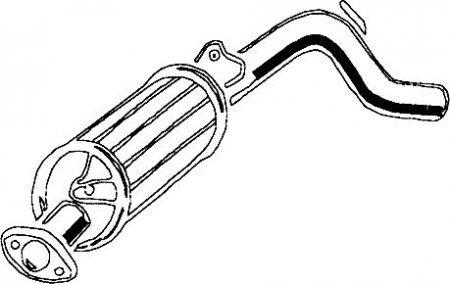 Toba esapament - Toba finala esapament potrivit DAEWOO TICO 0.8 02.95-12.00
