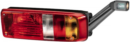 Stopuri - Tripla lampa spate EasyConn stanga 24V triunghi Reflector , LED parking, 7 pin