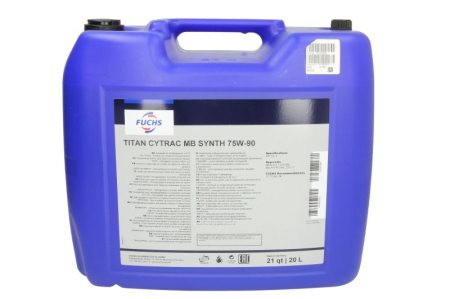 Ulei cutie viteze - Ulei cutie viteze FUCHS TITAN CYTRAC MB SYNTH 75W-90 20L GL-4