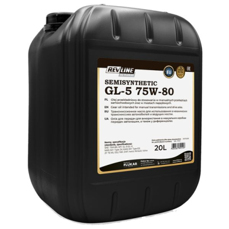 Ulei Lichide tehnice - Ulei cutie viteze REVLINE GEAR OIL 75W-80 20L GL-5