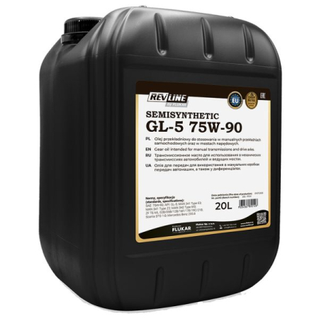 Ulei Lichide tehnice - Ulei cutie viteze REVLINE GEAR OIL 75W-90 20L GL-5