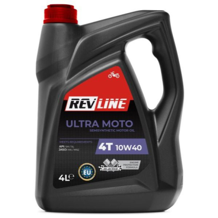 Ulei Lichide tehnice - Ulei motor 4T REVLINE ULTRA MOTO 10W-40 4L SM
