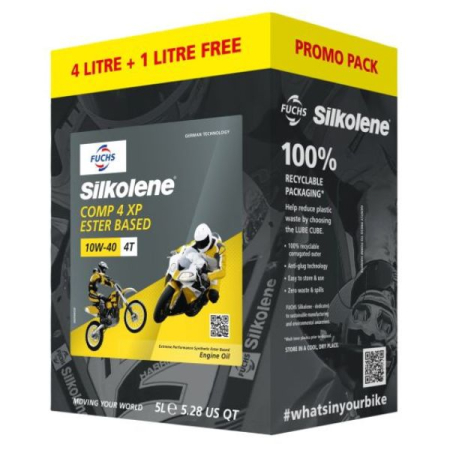 Ulei Lichide tehnice - Ulei motor 4T SILKOLENE COMP 4 10W-40 4L SN XP 4L+1L