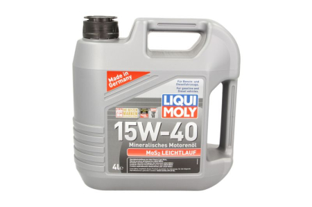 Ulei Lichide tehnice - Ulei motor LIQUI MOLY MoS2 Leichtlauf Super 15W-40 4L CF