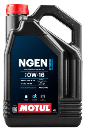 Ulei Lichide tehnice - Ulei motor NGEN HYBRID (4L) 0W16 (masini hibrid) ;API SP; ACEA GF-6B; HONDA; SUZUKI; TOYOTA