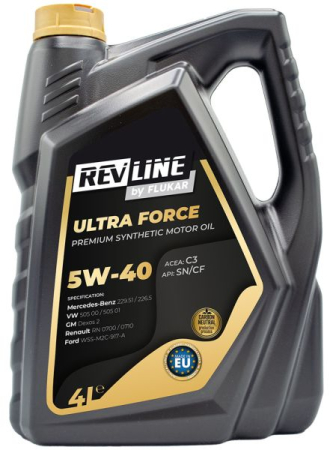 Ulei Lichide tehnice - Ulei motor REVLINE REVLINE ULTRA FORCE C3 5W/40 4L CF