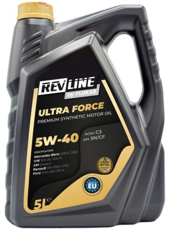 Ulei Lichide tehnice - Ulei motor REVLINE REVLINE ULTRA FORCE C3 5W/40 5L CF