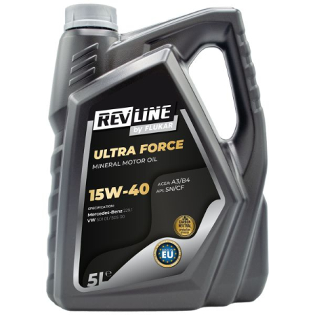 Ulei Lichide tehnice - Ulei motor REVLINE REVLINE ULTRA FORCE MINERAL 15W/40 5L CF