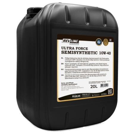 Ulei Lichide tehnice - Ulei motor REVLINE REVLINE ULTRA FORCE SEMISYNTHETIC 10W/40 20L CF