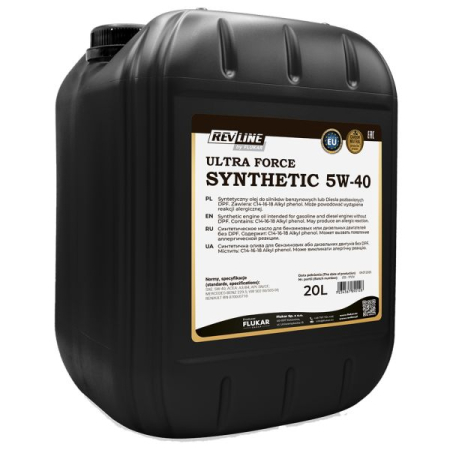 Ulei Lichide tehnice - Ulei motor REVLINE REVLINE ULTRA FORCE SYNTHETIC 5W/40 20L CF