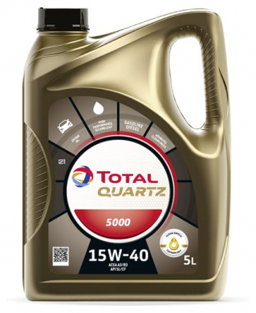 Ulei Lichide tehnice - Ulei motor Total Quartz 5000 15W40 5L