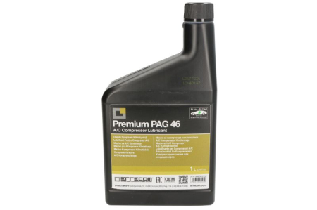 Piese Auto - Ulei sistem clima vehicul ERRECOM, 1L 1 buc, tip racire: R1234yf/R134a, conține colorant UV, service pentru mașini hibride, mentenanta eV, PREMIUM + UV DYE, potrivit  toate modelele