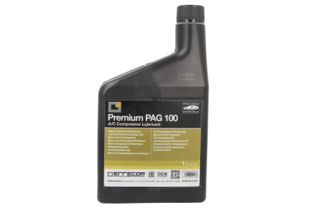 Piese Auto - Ulei sistem clima vehicul ERRECOM, 1L 1 buc, tip racire: R1234yf/R134a, service pentru mașini hibride, mentenanta eV, PREMIUM, potrivit  toate modelele