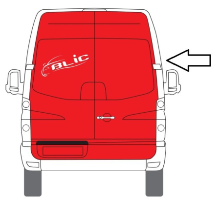 Usa - Usa Spate Dreapta (pina la acoperis; strat) potrivit MERCEDES SPRINTER 906; VW CRAFTER 2E 2006-2018
