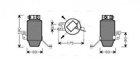 Uscator aer conditionat potrivit BMW 8 (E31) 4.0-5.6 01.90-12.99