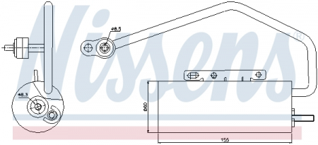 Uscator aer conditionat potrivit CADILLAC BLS; FIAT CROMA; OPEL SIGNUM, VECTRA C, VECTRA C GTS; SAAB 9-3 1.9D 04.04- [0]
