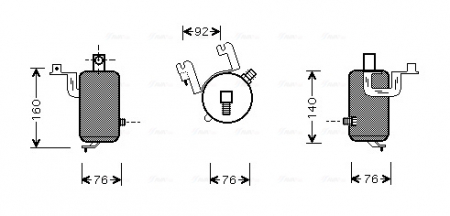 Evaporizator - Uscator aer conditionat potrivit CITROEN SAXO 1.0-Electric 02.96-04.04