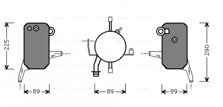 Evaporizator - Uscator aer conditionat potrivit FORD TRANSIT, TRANSIT TOURNEO 2.0-2.5D 06.94-12.00