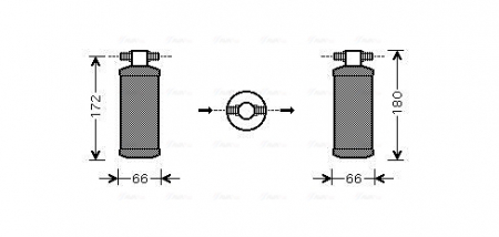 Uscator aer conditionat potrivit HONDA PRELUDE IV, PRELUDE V 2.0/2.2/2.3 02.92-12.01 [2]