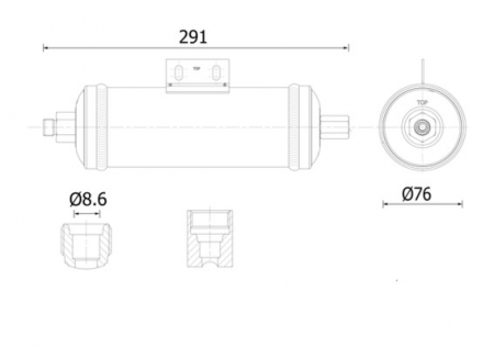 Evaporizator - Uscator aer conditionat potrivit JOHN DEERE 6000, 7000 4045HL496-6068T 01.01-