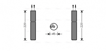 Uscator aer conditionat potrivit MITSUBISHI GALANT IX 2.4 10.03-
