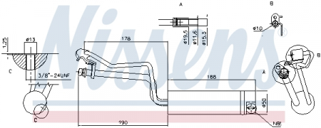 Uscator aer conditionat potrivit NISSAN QASHQAI I 1.5D/2.0D 11.06-04.14 [2]