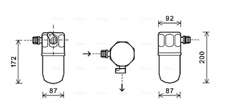 Uscator aer conditionat potrivit OPEL SINTRA 2.2/2.2D/3.0 11.96-04.99 [2]