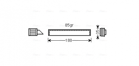 Uscator aer conditionat potrivit SEAT ALHAMBRA; VW SHARAN 1.4-2.0D 05.10-12.22