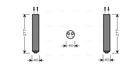 Uscator aer conditionat potrivit SUBARU FORESTER 2.0/2.5 02.02-05.08
