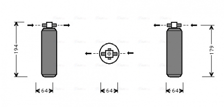 Uscator climatizare potrivit PORSCHE 911, 944 2.5-3.3 06.81-09.93 [2]
