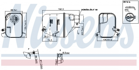 Vas expansiune - Vas expansiune cu capac potrivit MINI (R50, R53), (R52) 06.01-07.08