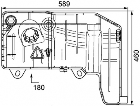 Vas expansiune lichid racire (cu conector, cu senzor de nivel) potrivit IVECO STRALIS I, STRALIS II, TRAKKER I, TRAKKER II; IRISBUS CITELIS 02.02- [3]