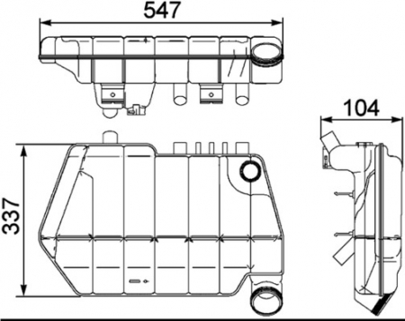 Vas expansiune lichid racire (fara capac) potrivit DAF XF 95 09.02-12.06 [2]